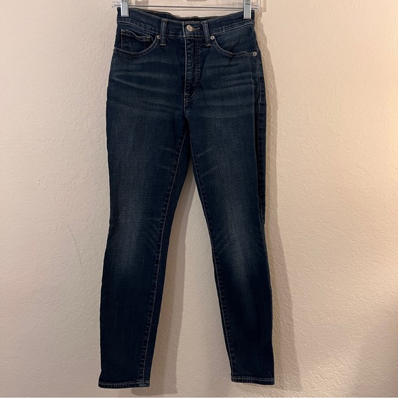 Lucky Brand Bridgette High-Rise Skinny Jeans Dark Wash Size 2/26 Women’s Stretch - Picture 1 of 16